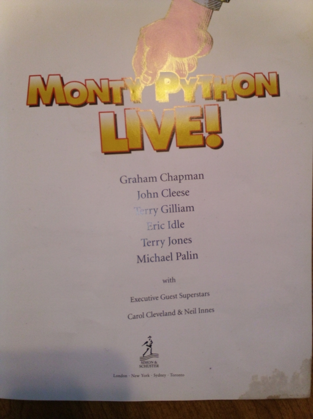 Monty Python Live 40th Anniversary 2009 Eric Idle Simon & Schuster Hardcover - Picture 8 of 10